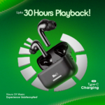 BeLL Bliss Pods – Black | 30H Playback, ANC up to 32dB, IPX4 Water-Resistant - Image 3