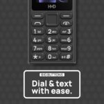 HMD 105 Keypad Phone with Built-in UPI App, Phone Talker, Long-Lasting Battery, Wireless FM Radio | Black - Image 3