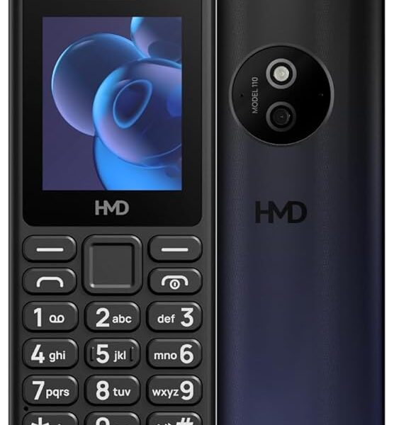 HMD 110 Keypad Phone with Built-in Scan & Pay UPI App, Rear Camera, Long-Lasting Battery, Wireless FM Radio | Black