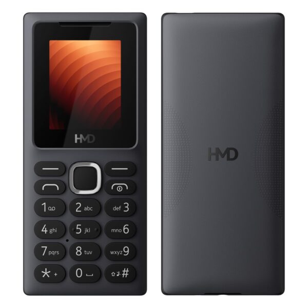 HMD 100 Keypad Mobile Phone | Dual SIM, Long Lasting Battery, Durable Design, Wireless FM Radio, Phone Talker, 1-Year Replacement Guarantee | Grey